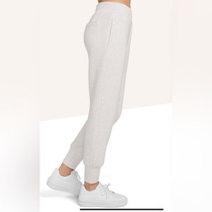 Varley The Slim Cuff Pant 27.5” in Ivory Marle